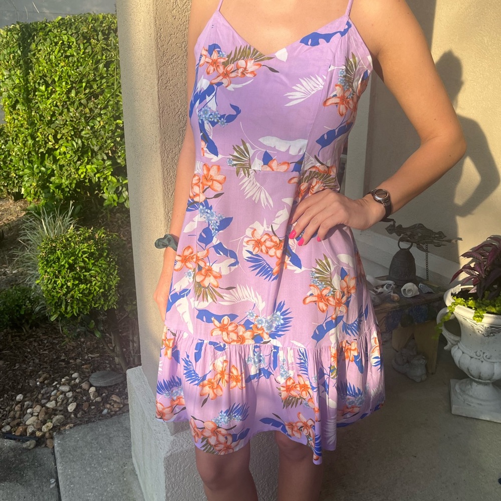 Ana Hawaiian floral sundress. Spaghetti strap. Size S. Brand new.